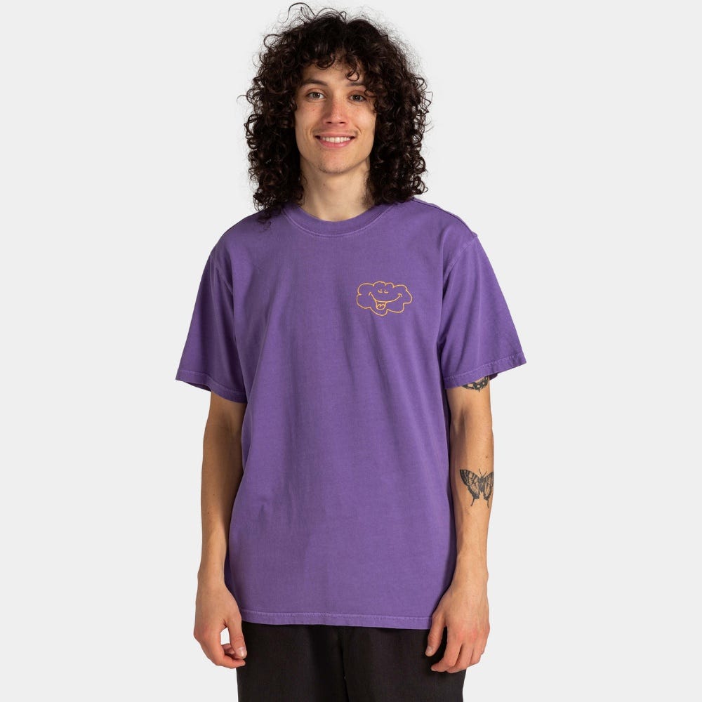 Mens Happy Rain T-Shirt In Passion Flower