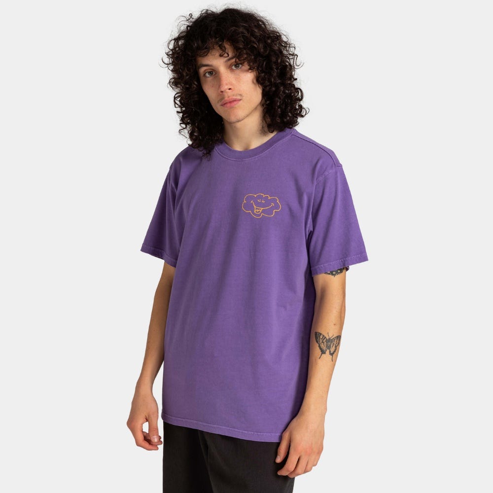 Mens Happy Rain T-Shirt In Passion Flower