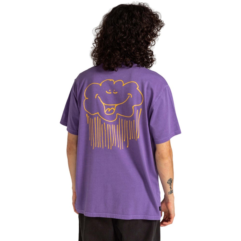 Mens Happy Rain T-Shirt In Passion Flower