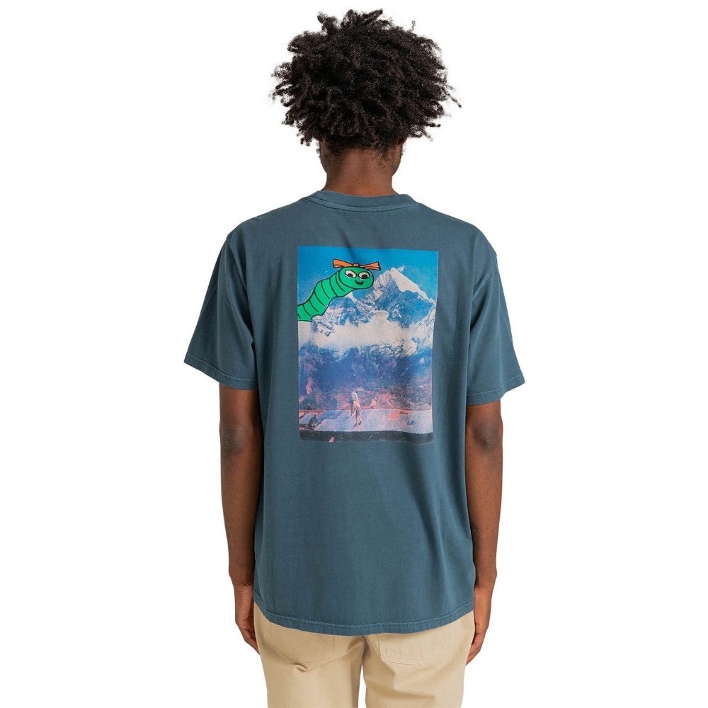 Mens Worms T-Shirt In Midnight Navy