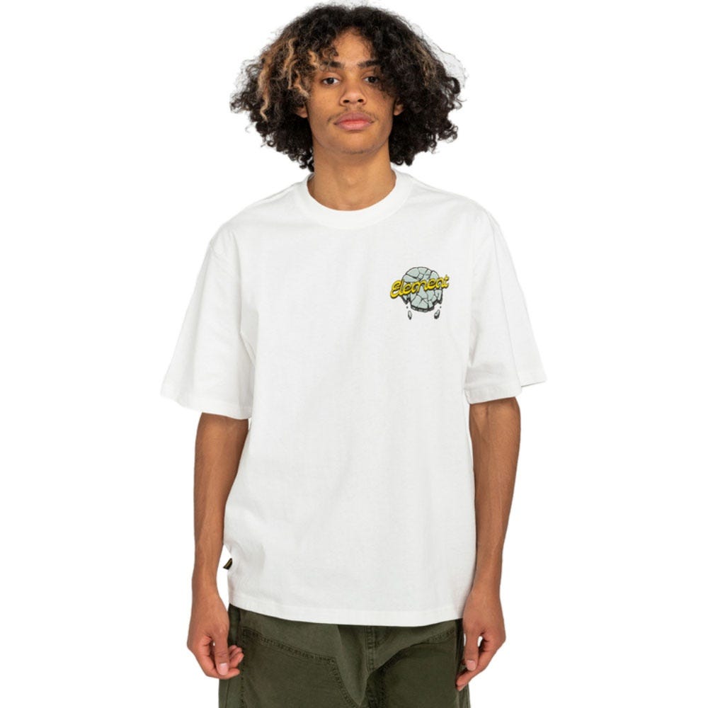 Mens Burleys Jungle T-Shirt In Off White