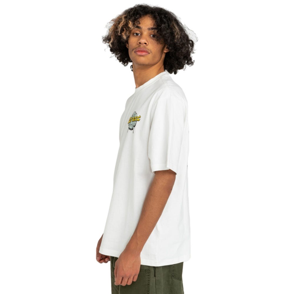 Mens Burleys Jungle T-Shirt In Off White