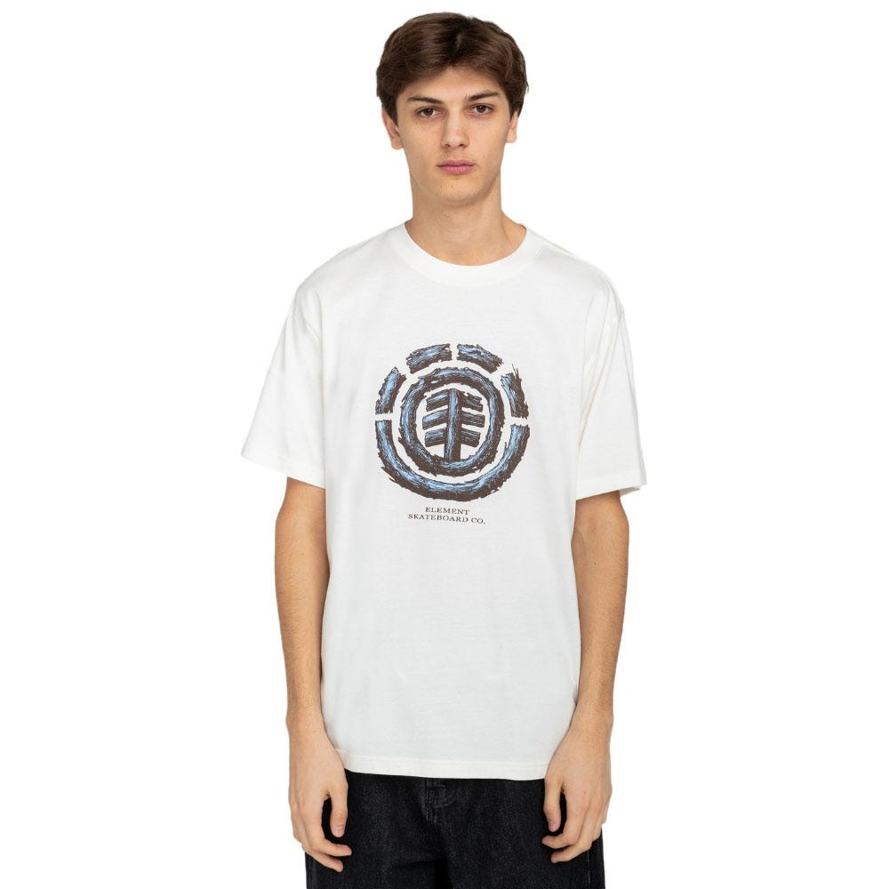 Mens Wooden Tree Logo T-Shirt In Egret