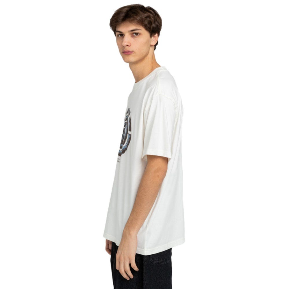 Mens Wooden Tree Logo T-Shirt In Egret