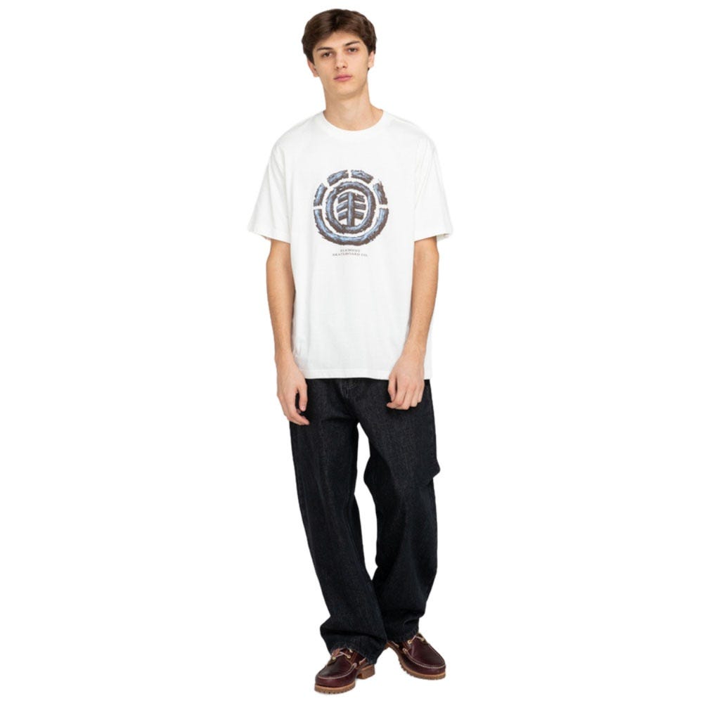 Mens Wooden Tree Logo T-Shirt In Egret