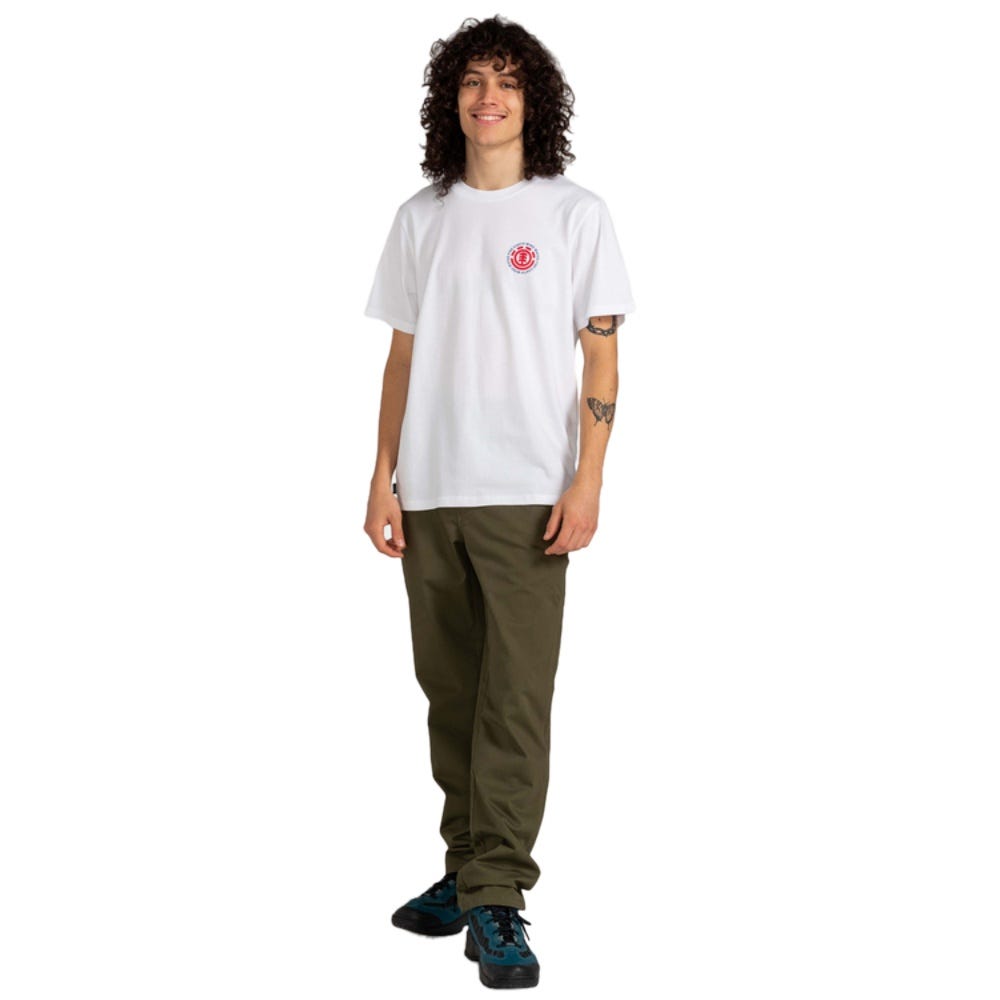 Mens Seal Back T-Shirt In Optic White