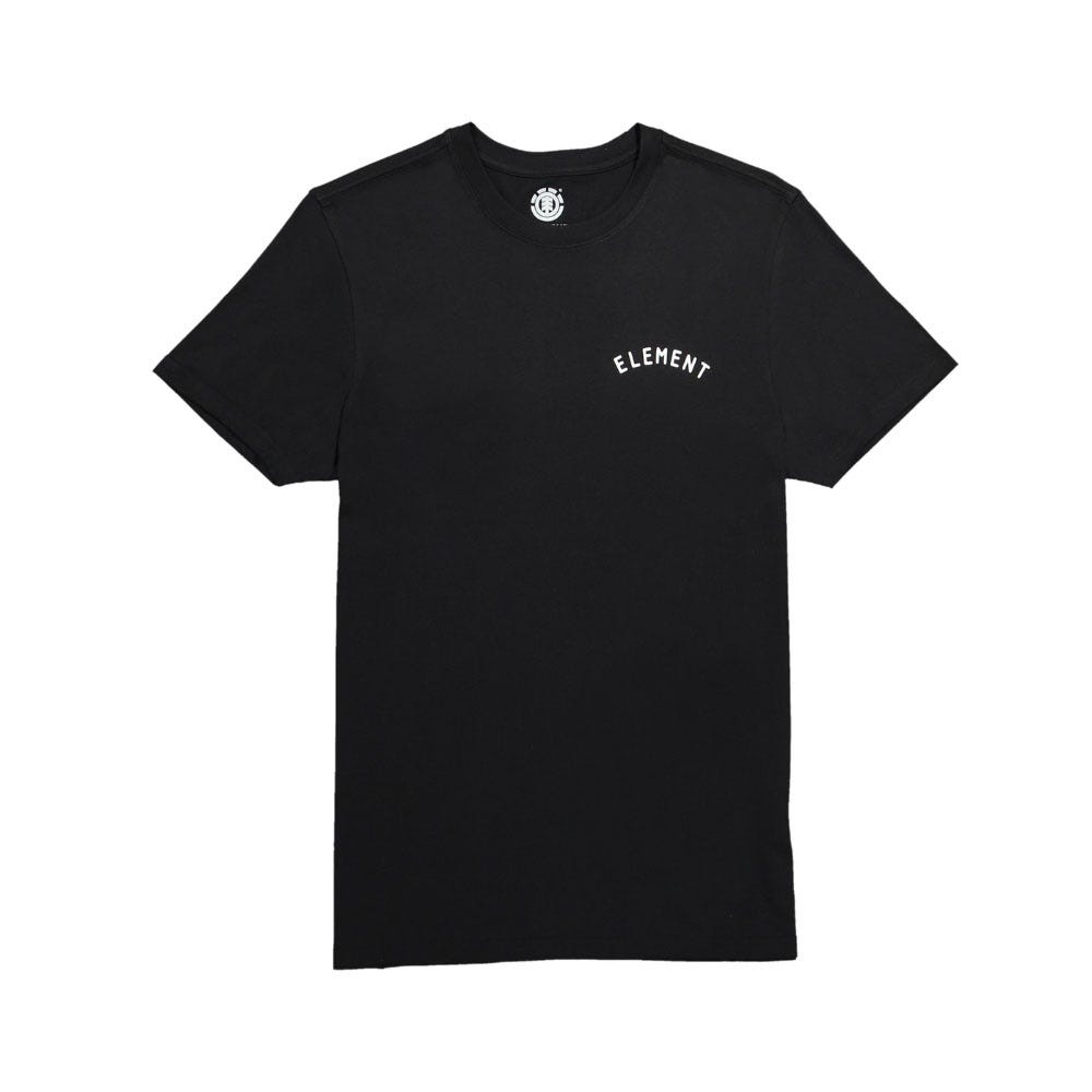 Mens Compass T-Shirt In Faded Black