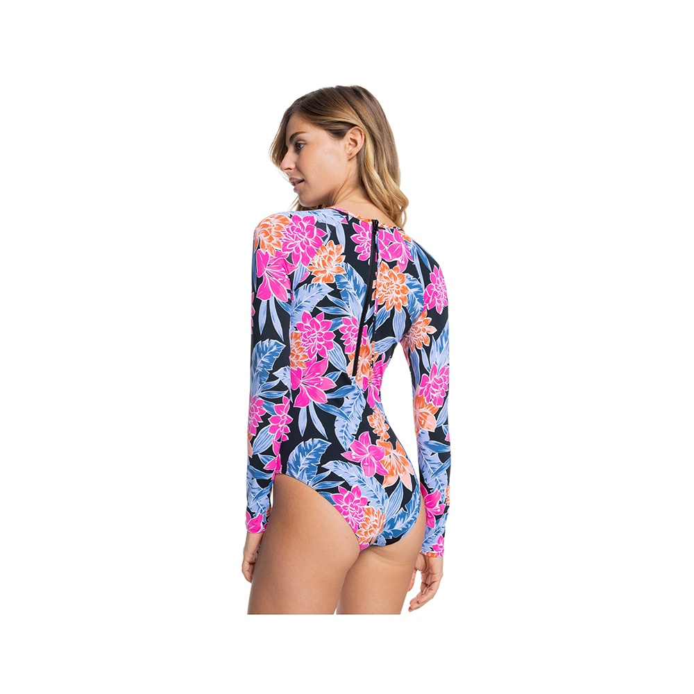 Womens Onesie Long Sleeve UPF 50 One Piece Swimsuit