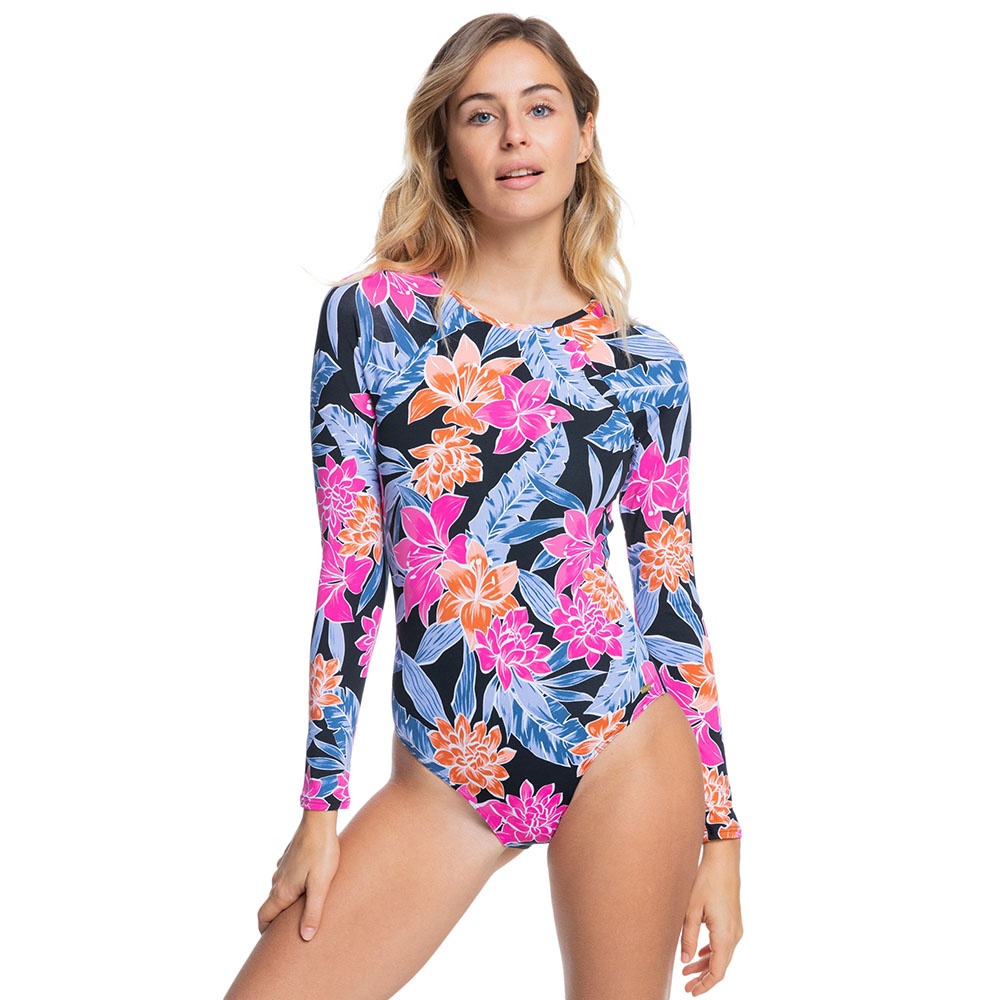 Womens Onesie Long Sleeve UPF 50 One Piece Swimsuit