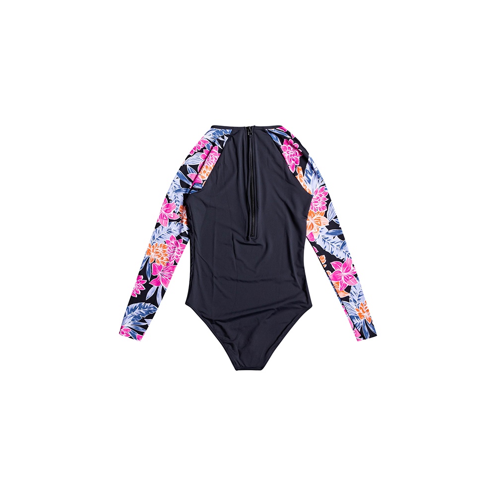 Womens Onsie Mix Long Sleeve Back-Zip Springsuit Rash Vest