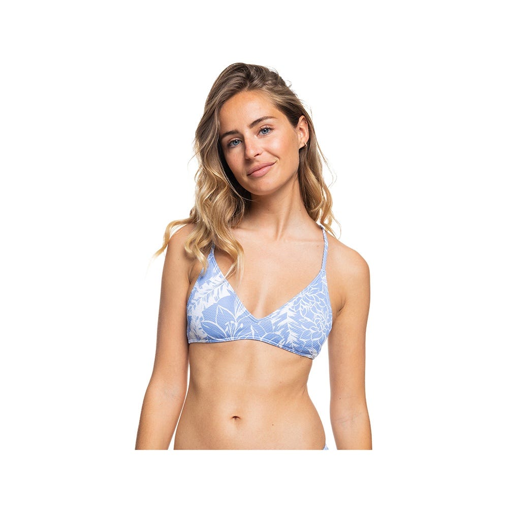 Womens The Break Of Dawn Triangle Bralette Bikini Top