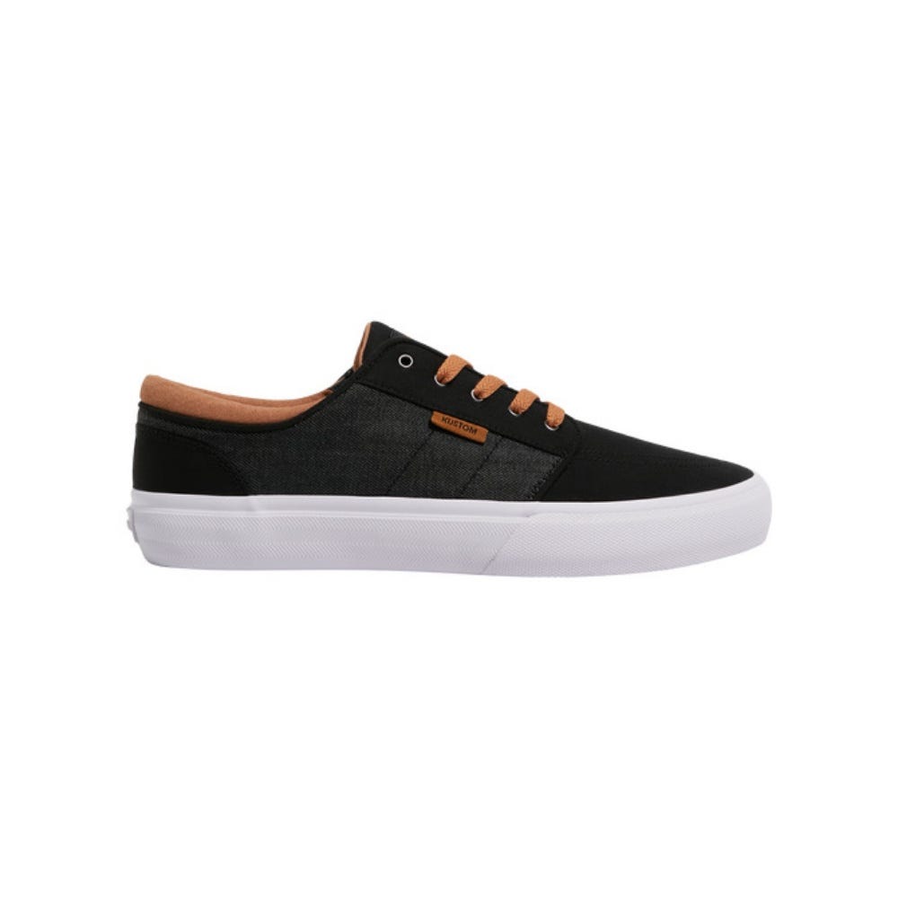Mens Remark Wide Sneaker In Black Micro Tan