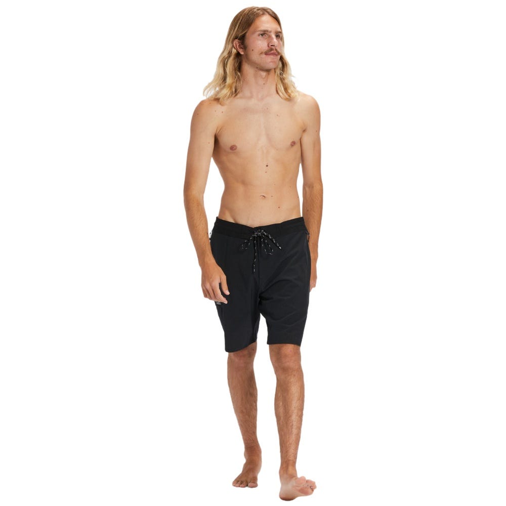 Mens Waterman Paddler 19" Boardshorts In Black