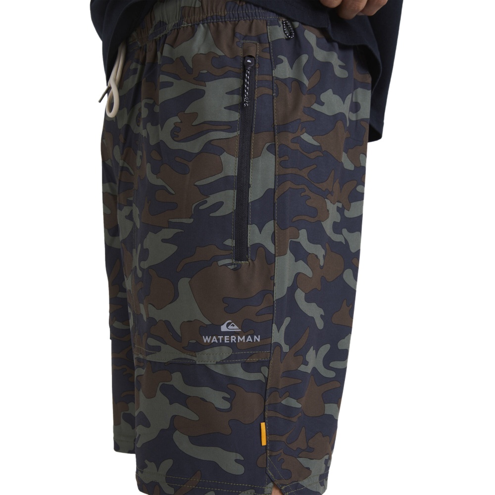 Mens Scout Zipper Print In Dusty Camo