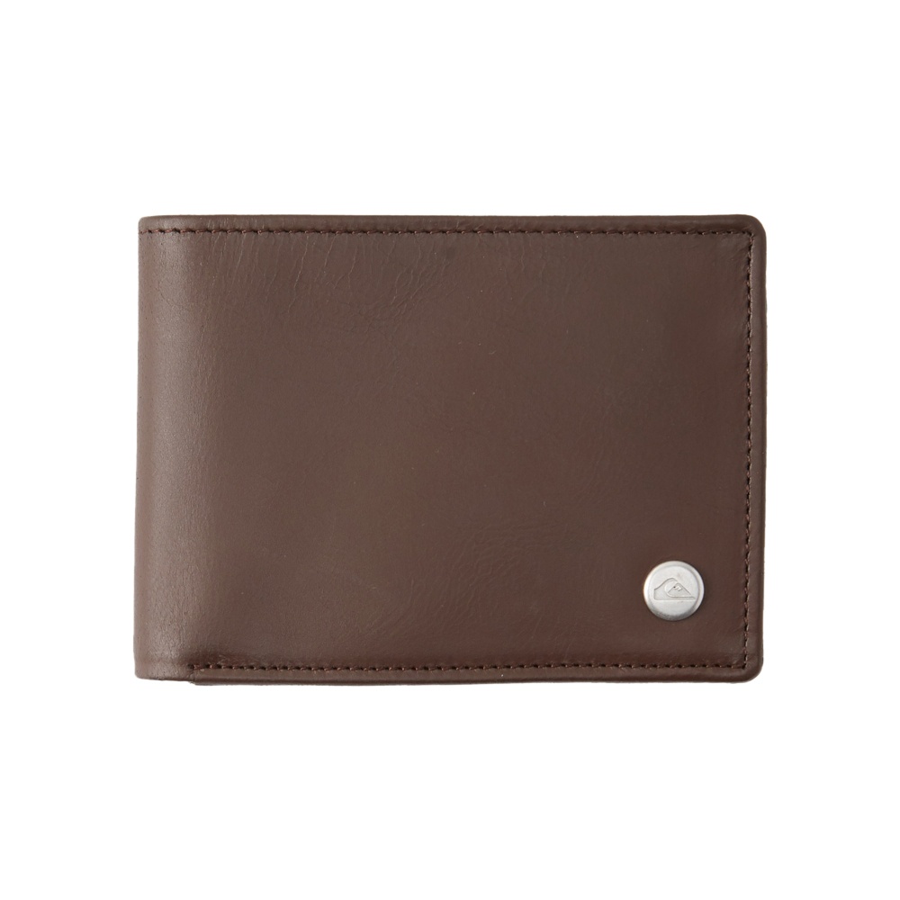 Mens Mac Tri-Fold Leather Wallet In Chocolate Brown