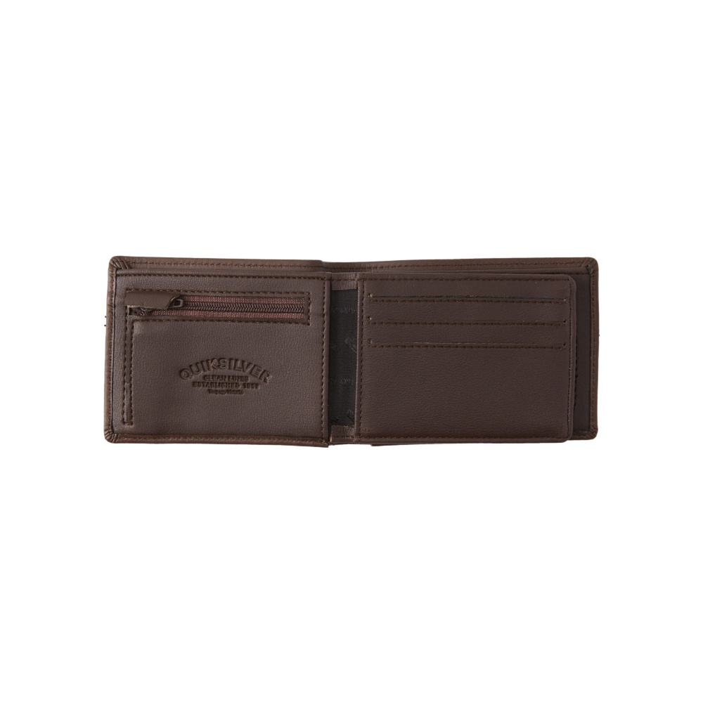 Mens Mac Tri-Fold Leather Wallet In Chocolate Brown