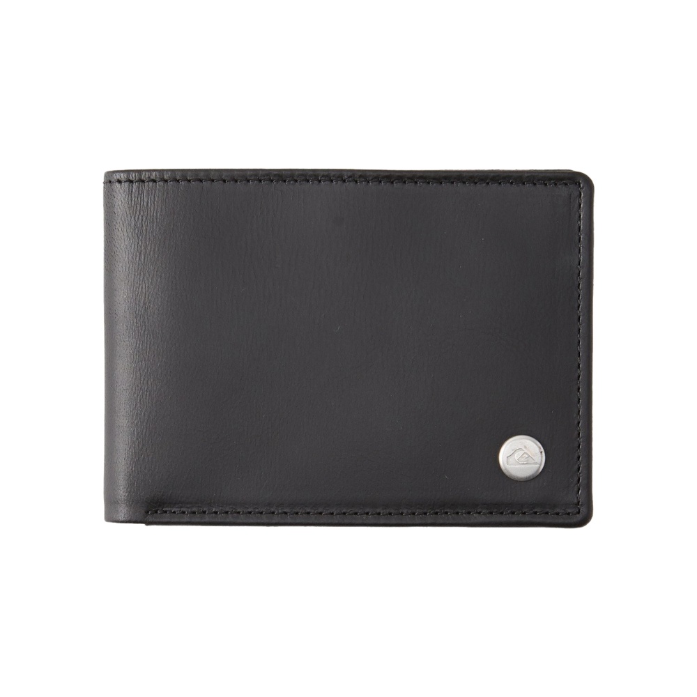 Mens Mac Tri-Fold Leather Wallet In Black