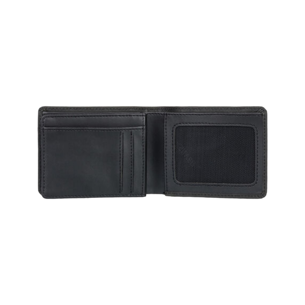 Mens Mac Tri-Fold Leather Wallet In Black