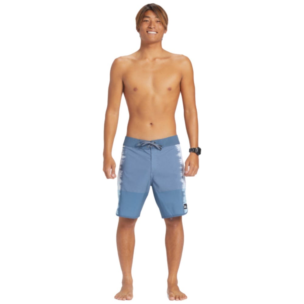 Mens Highlite Scallop 19" Board Shorts In Bering Sea