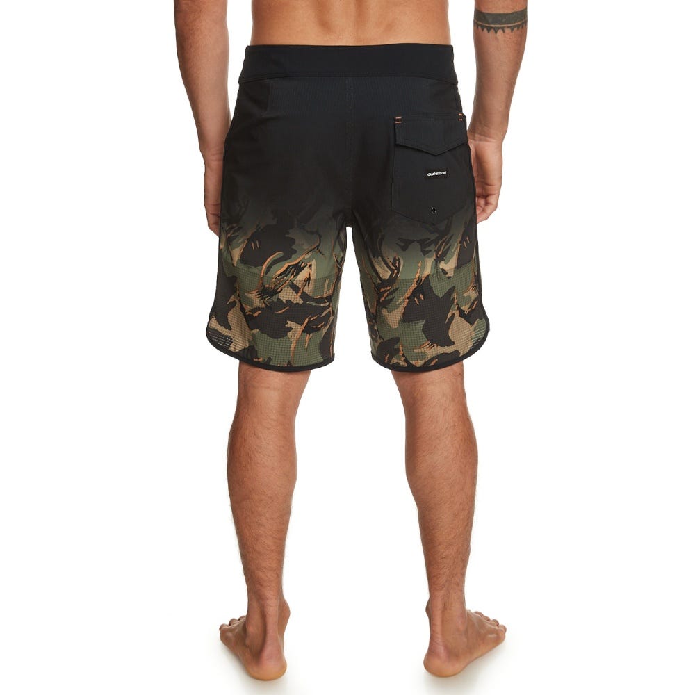 Mens Highline Scallop 19" Boardshorts Four Leaf Clover