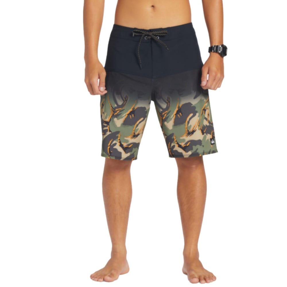 Mens Surfsilk Panel 20" Boardshorts In Black
