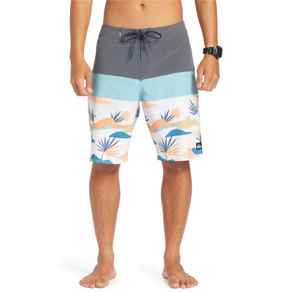 Mens Surfsilk Panel 20" Boardshorts In Iron Gate