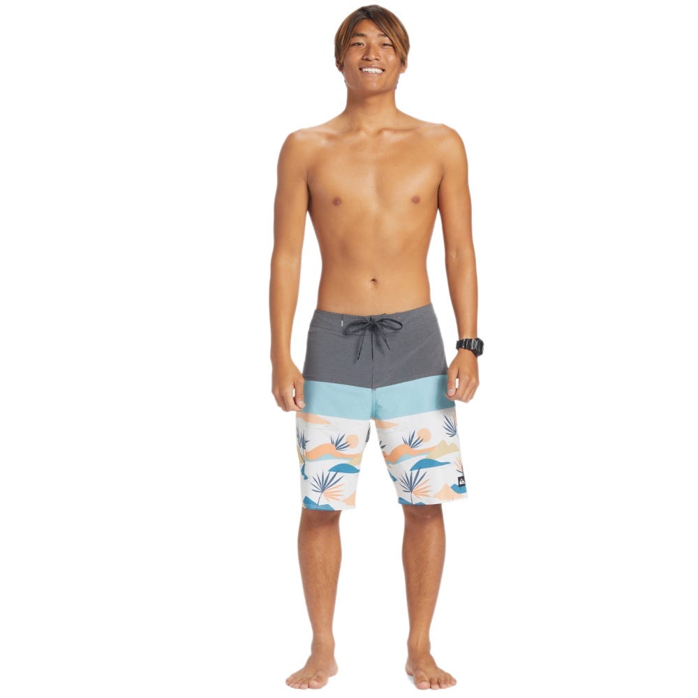 Mens Surfsilk Panel 20" Boardshorts In Iron Gate