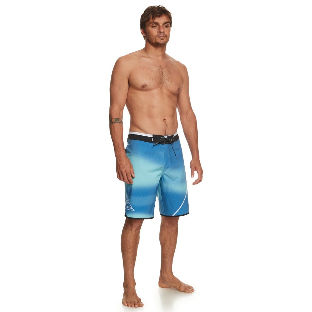 Mens Surfsilk New Wave 20" - Board Shorts In River Blue