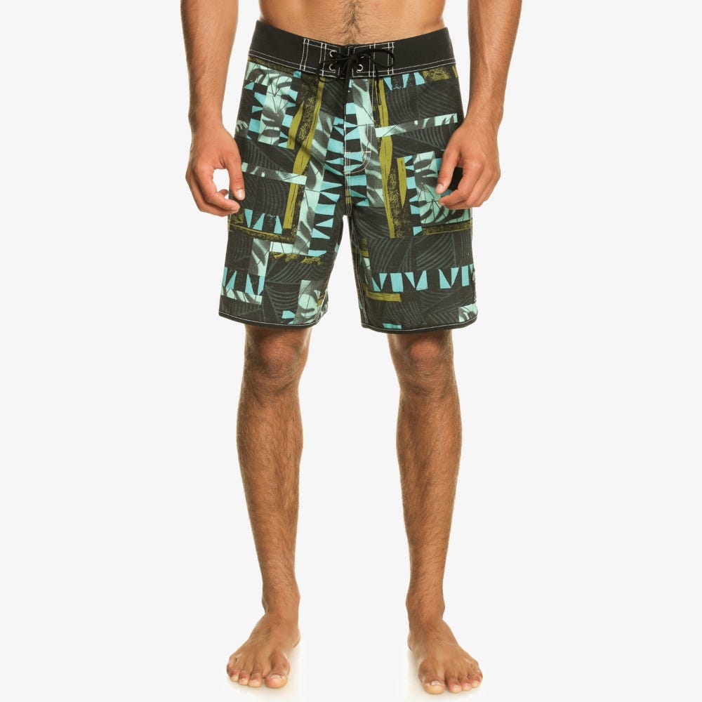 Mens Gregg Kaplan Blank Canvas Scallop 18" Boardshorts
