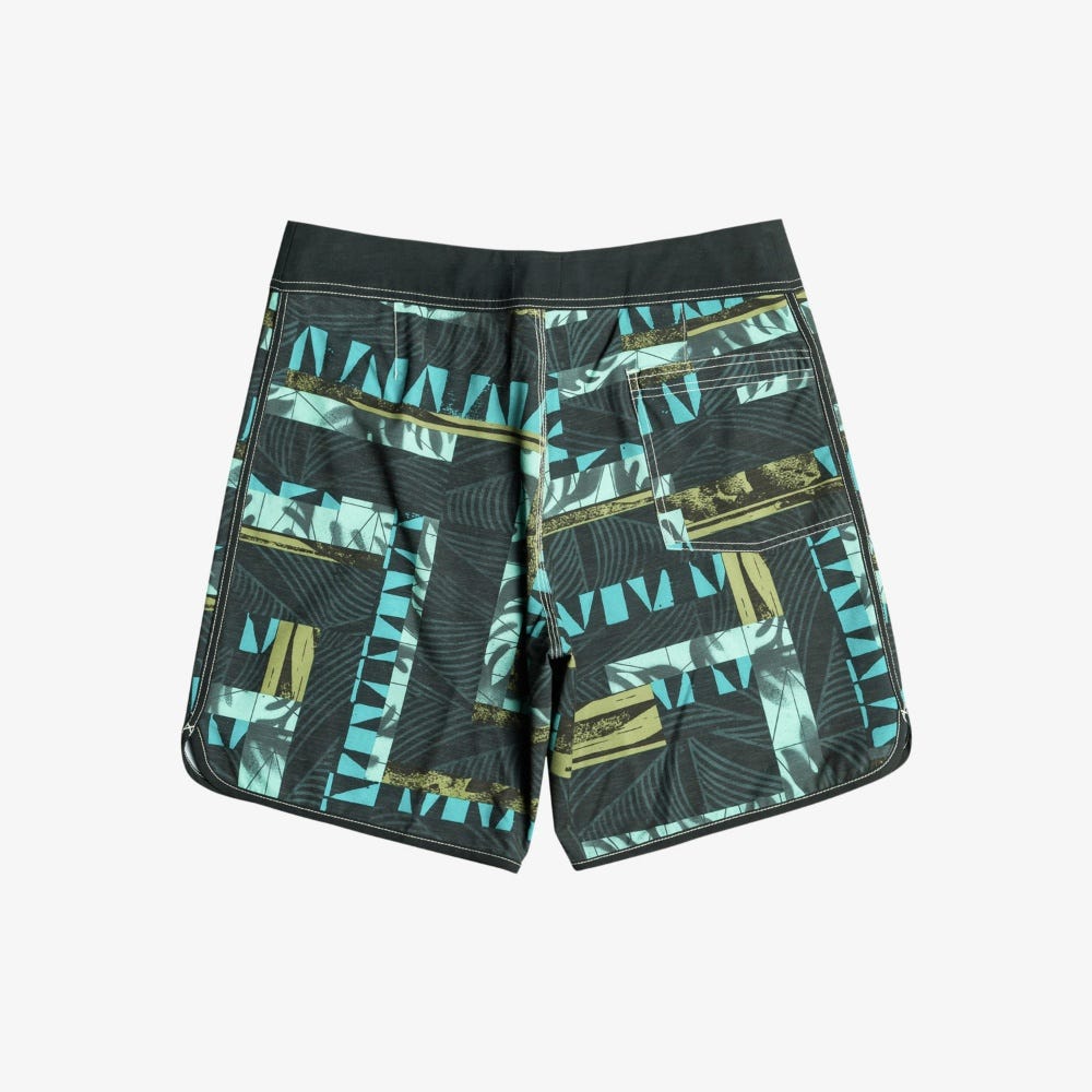 Mens Gregg Kaplan Blank Canvas Scallop 18" Boardshorts