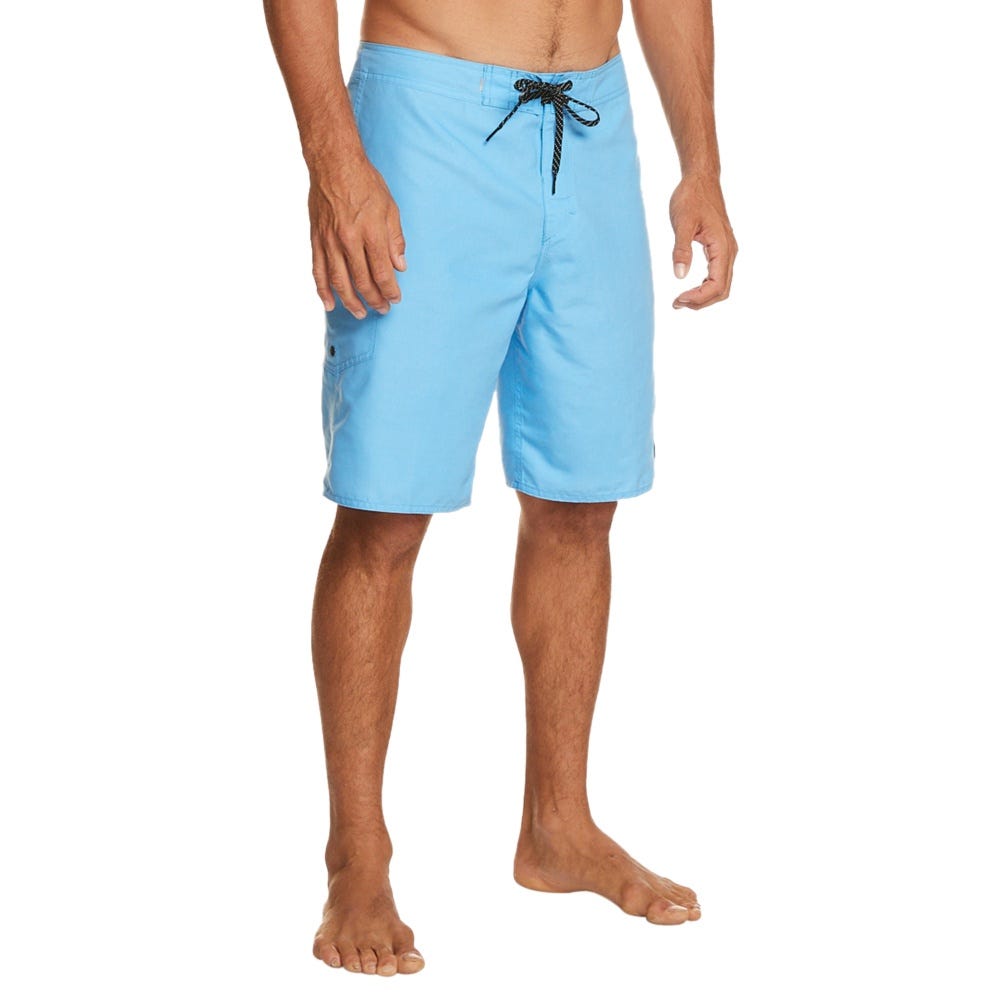 Mens Everyday Solid 20" Board Shorts In Azure Blue