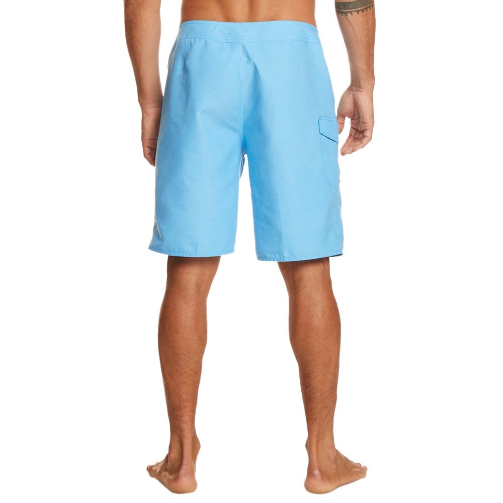 Mens Everyday Solid 20" Board Shorts In Azure Blue