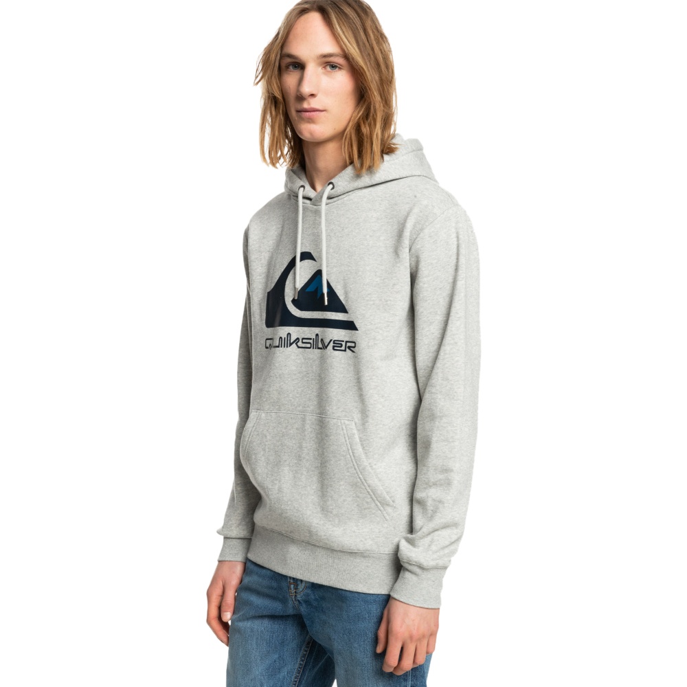 Mens Big Logo Pullover Hoodie In Athletic Heather