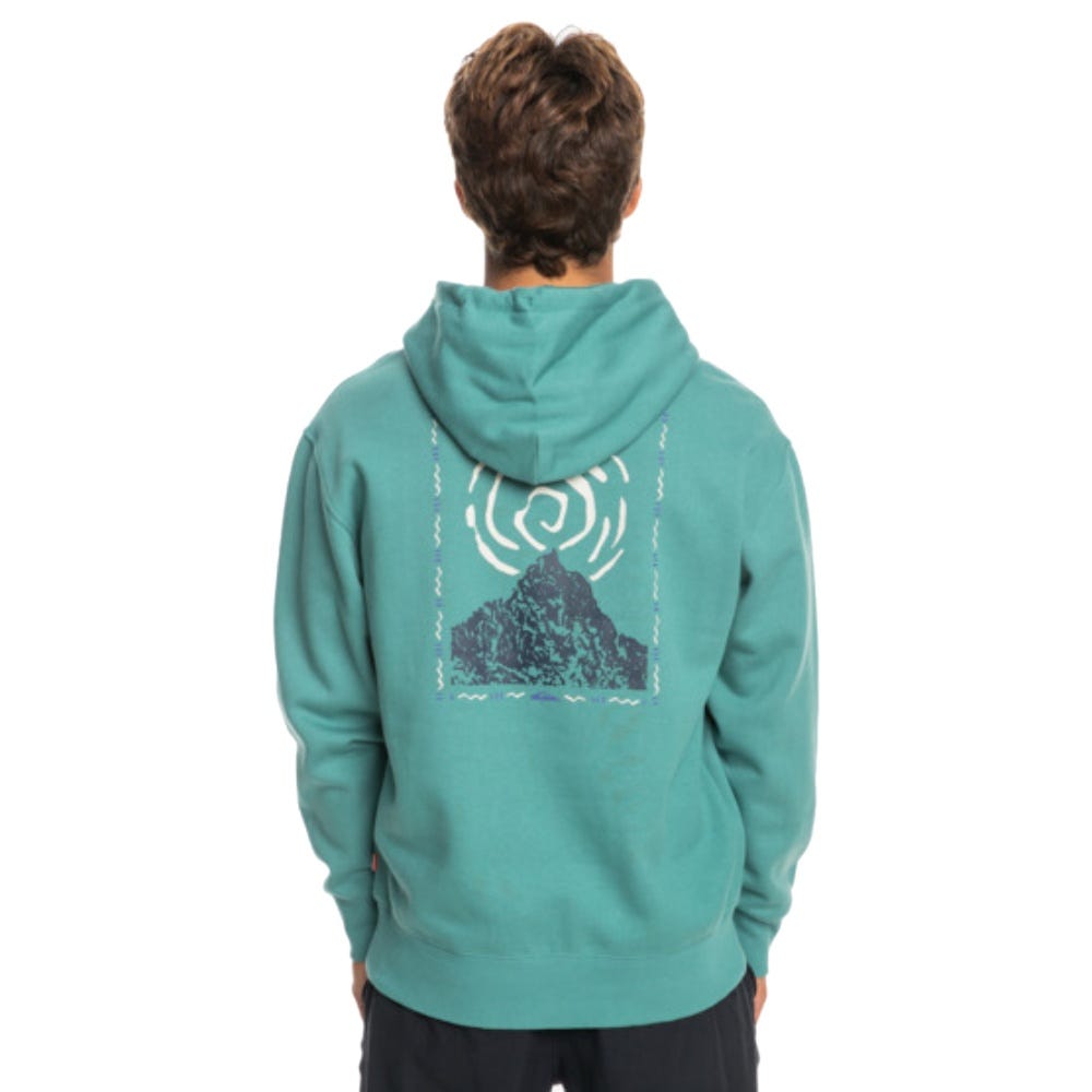 Mens Moonlit Mountain Hoodie In Brittany Blue