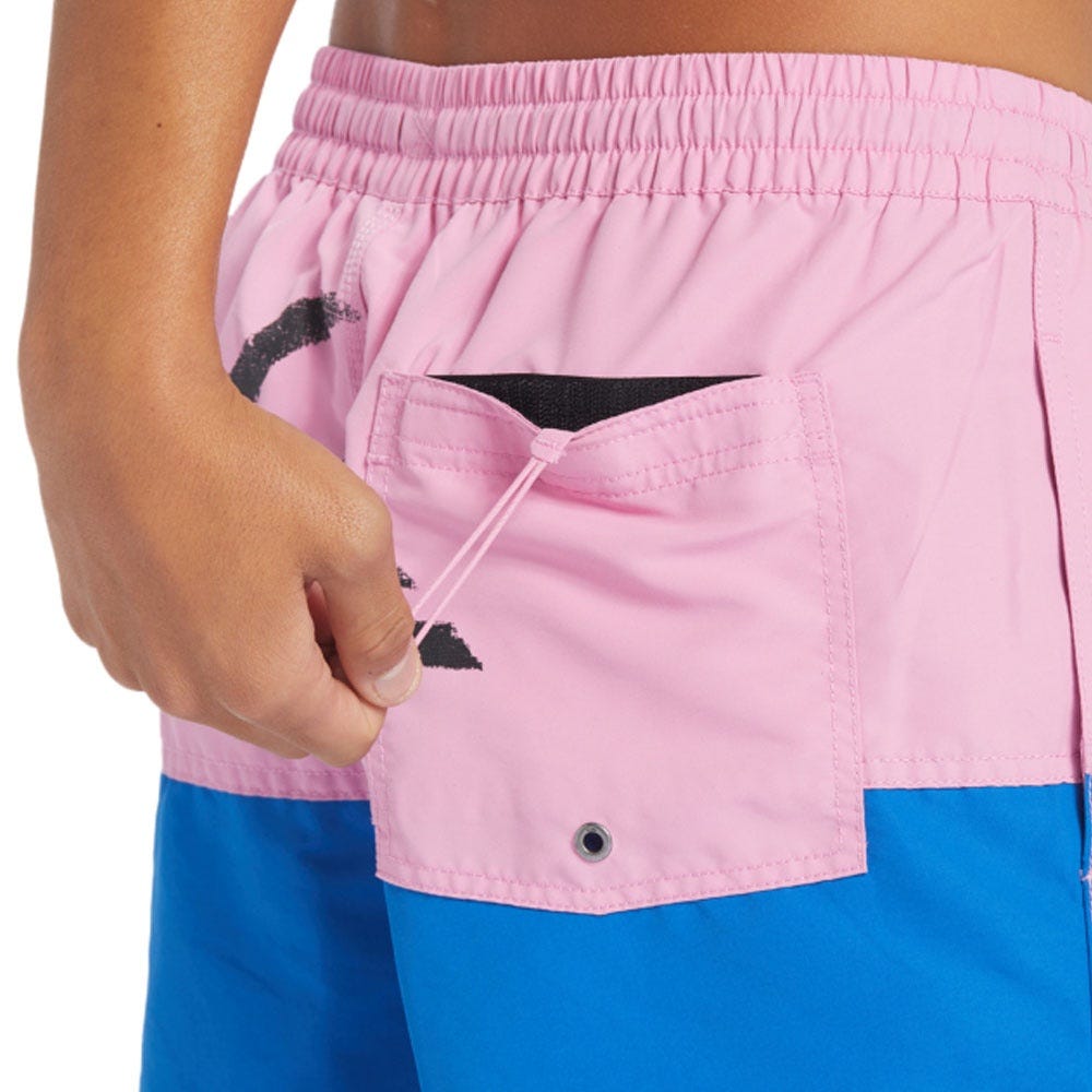 Mens Butt Logo 17" Volleys In Moonlite Mauve