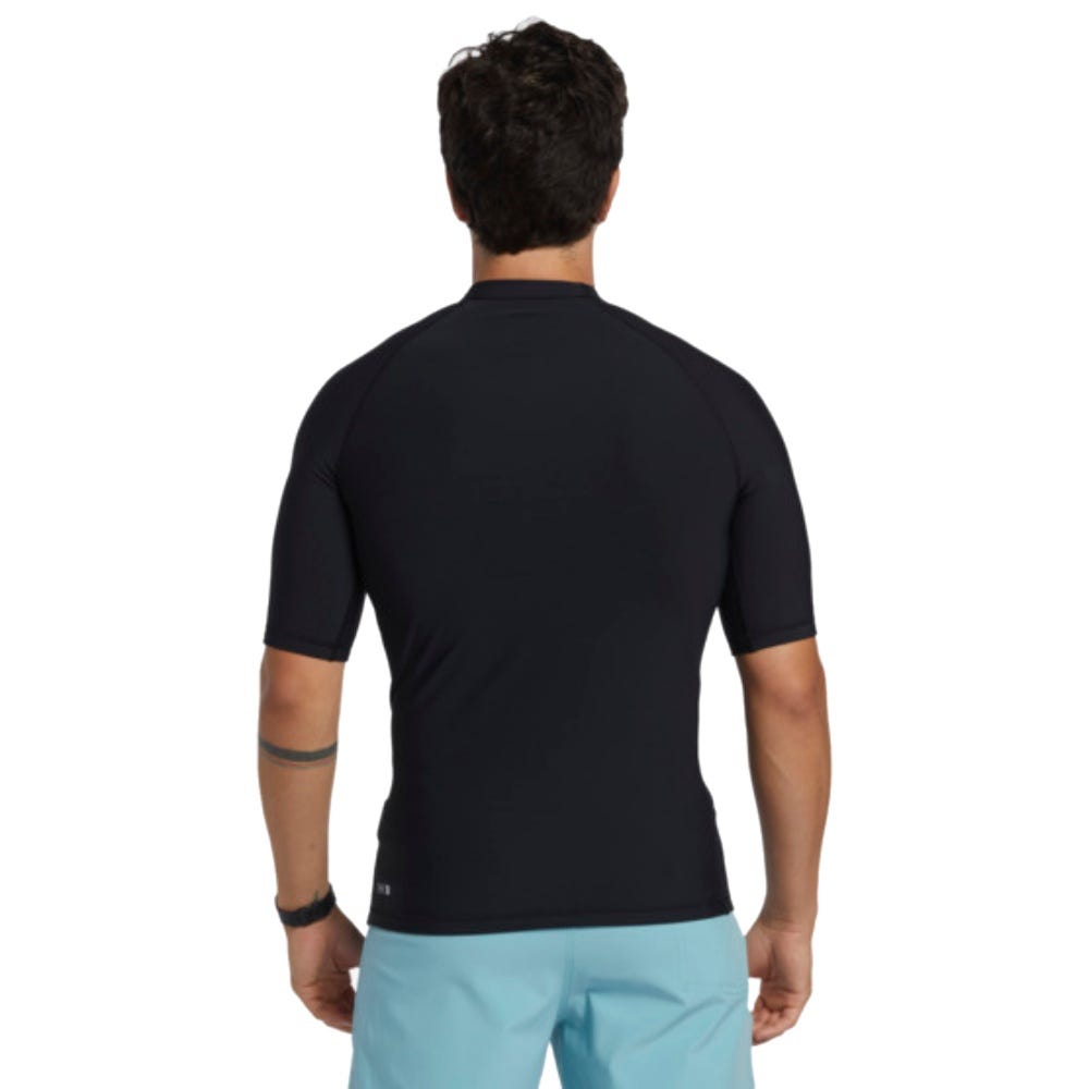 Mens Heater Short Sleeve Upf 50 Rash Vest In Anthracite