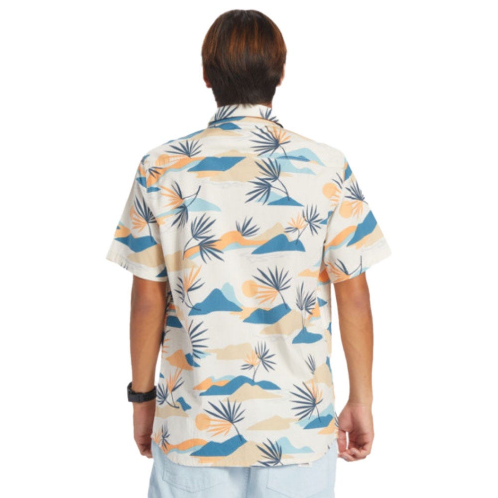 Mens Slow Dazed Short Sleeve Shirt In Birch Slow Daze
