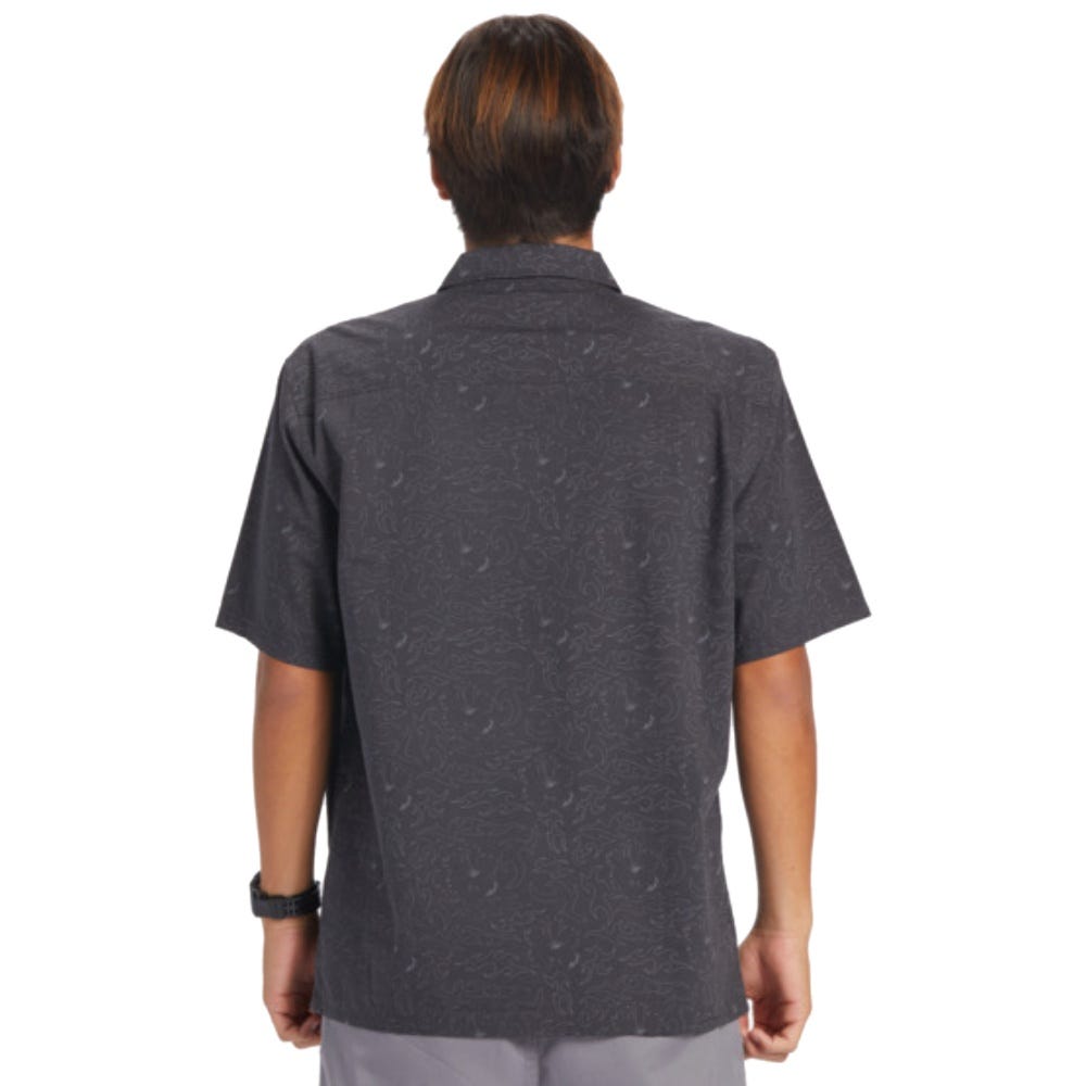 Mens The Saturn Short Sleeve Shirt In Tarmac Tribal Floral