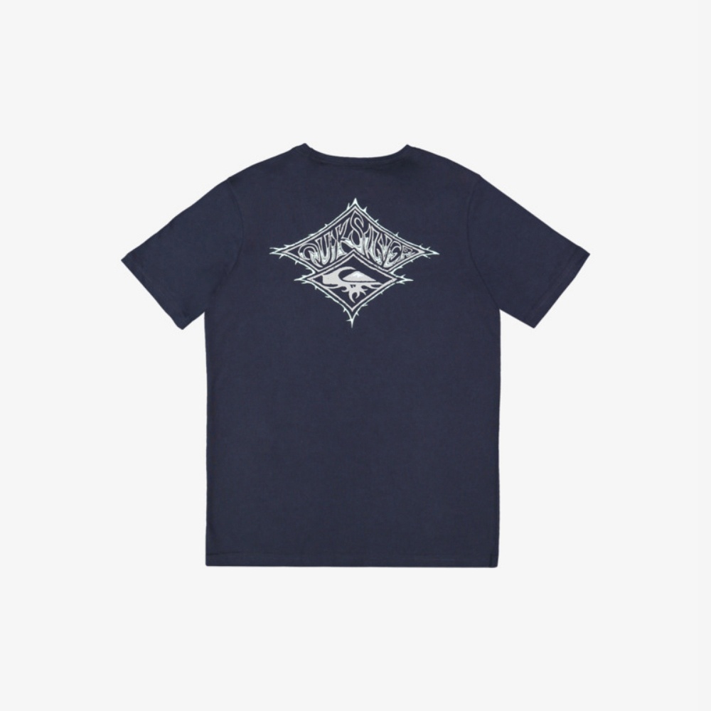 Boys Thorn Diamond B Tees In Navy Blazer