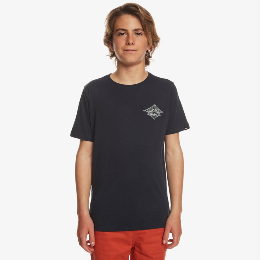 Boys Thorn Diamond B Tees In Navy Blazer