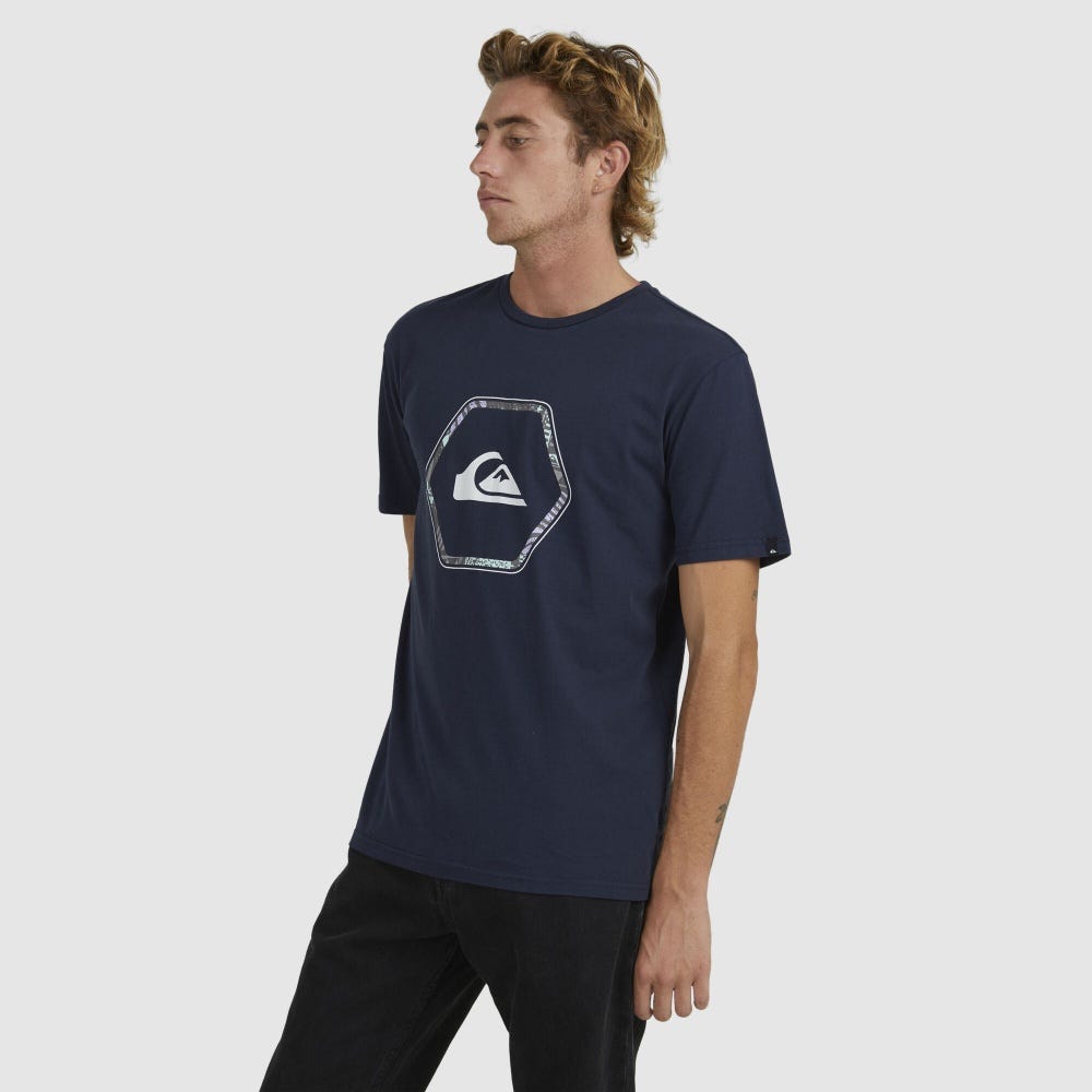 Quiksilver In Shape SS T-Shirt In Navy Blazer
