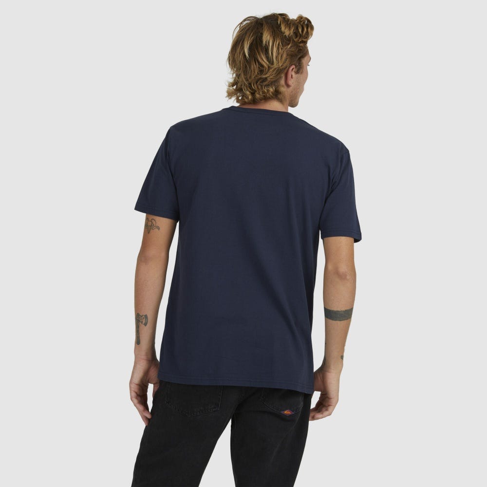Quiksilver In Shape SS T-Shirt In Navy Blazer