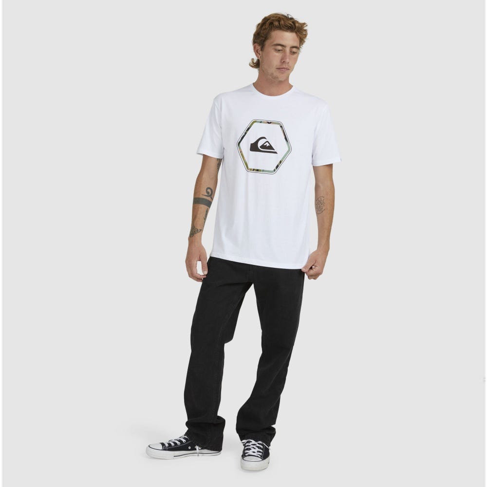 Quiksilver In Shapes Short Sleeve Tee In White