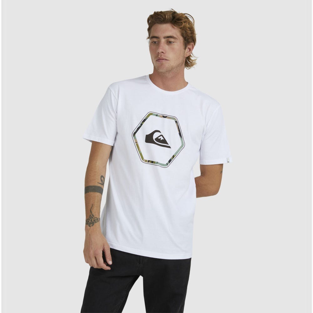 Quiksilver In Shapes Short Sleeve Tee In White