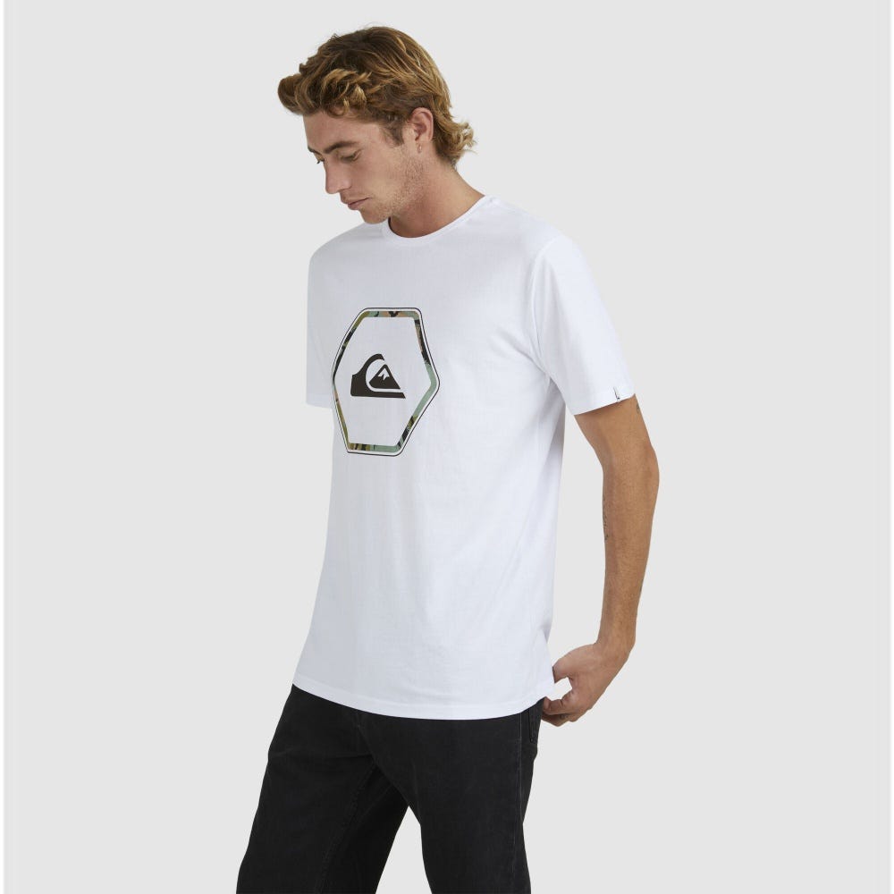 Quiksilver In Shapes Short Sleeve Tee In White
