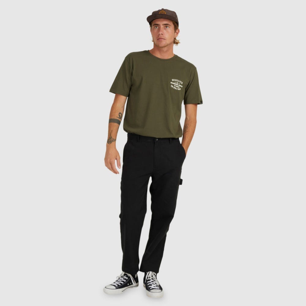 Quiksilver Surf Lockup T-Shirt In Grape Leaf