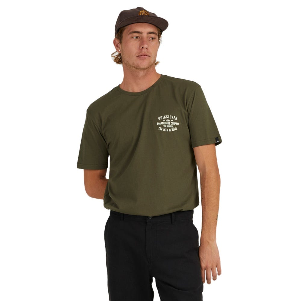 Quiksilver Surf Lockup T-Shirt In Grape Leaf
