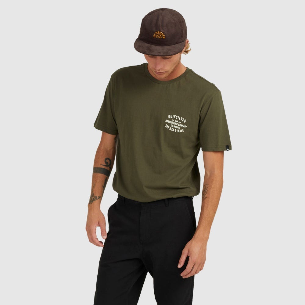Quiksilver Surf Lockup T-Shirt In Grape Leaf