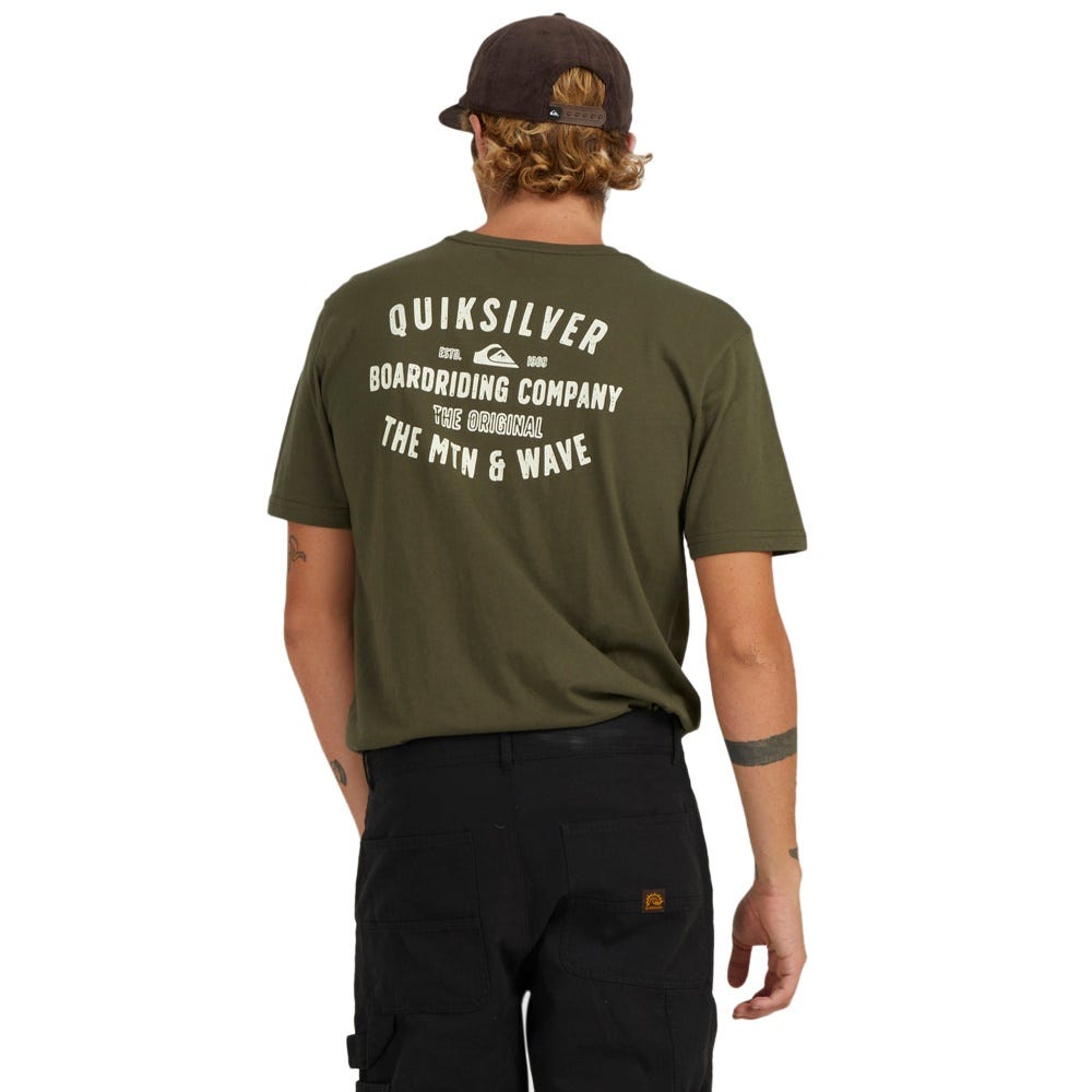 Quiksilver Surf Lockup T-Shirt In Grape Leaf