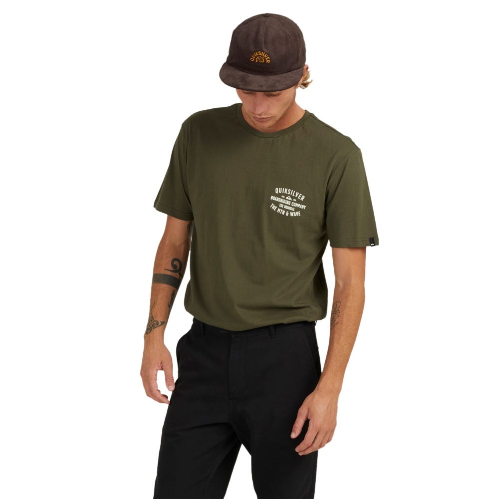 Quiksilver Surf Lockup T-Shirt In Grape Leaf